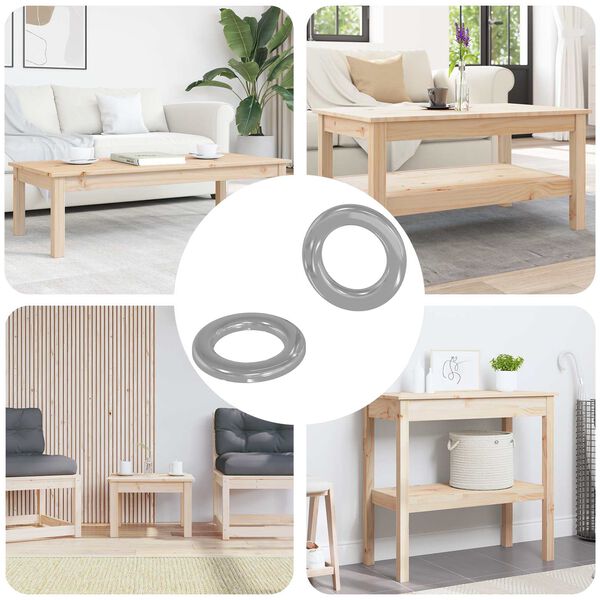 vidaXL Podložky 2 pcs Strieborn&aacute; 10 x 10 x 0,8 mm Železo