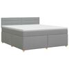 vidaXL Posteľ boxspring s matracom Svetlosiv&aacute; 140 x 190 cm L&aacute;tka