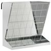 vidaXL Feeder na seno Strieborn&aacute; 71 x 33 x 70 cm 5 kg Pozinkovan&aacute; oceľ