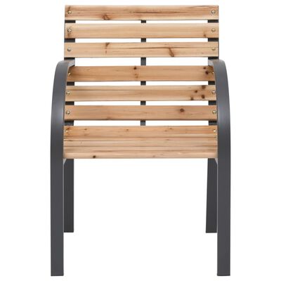 vidaXL Záhradné stoličky 2 ks jedľové masívne drevo