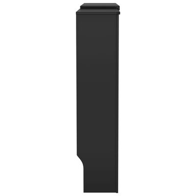 vidaXL Kryt na radiátor čierny 205 cm MDF