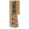 vidaXL Highboard Remeseln&yacute; dub 34,5 x 34 x 180 cm Kompozitn&eacute; drevo