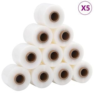 vidaXL Stretch f&oacute;lie 50 ks Priehľadn&aacute; 23 &micro;m 10 cm x 150 m