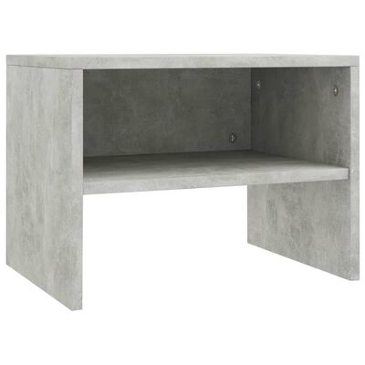 vidaXL Nočné stolíky 2 ks betónovo-sivé 40x30x30 cm drevotrieska
