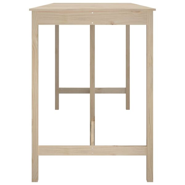 vidaXL Barový stolík 180x80x110 cm borovicový masív