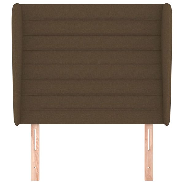 vidaXL Čelo postele so z&aacute;hybmi tmavohned&eacute; 93 x 23 x 118/128 cm l&aacute;tka