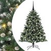 vidaXL Umel&yacute; vianočn&yacute; stromček Zelen&aacute; 120 cm PVC, plast a oceľ