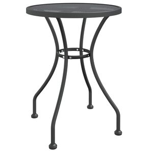 vidaXL Z&aacute;hradn&yacute; st&ocirc;l &Oslash;60x72 cm sieťovina z expandovan&eacute;ho kovu antracit