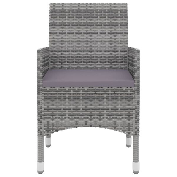 vidaXL 5-dielny vonkaj&scaron;&iacute; jed&aacute;lensk&yacute; set so sed&aacute;kmi polyratan a sklo