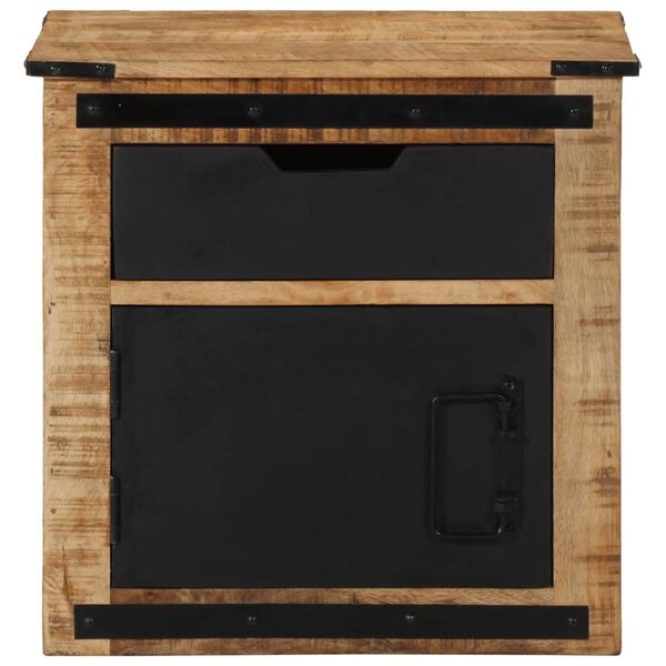 vidaXL Nočný stolík 45x40x45 cm, mangový masív