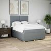vidaXL Boxspring posteľ s matracom svetlosiv&aacute; 100x200 cm l&aacute;tka