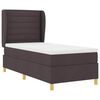 vidaXL Boxspring posteľ s matracom tmavo&scaron;ed&aacute; 90x190 cm Tmavo hned&aacute;
