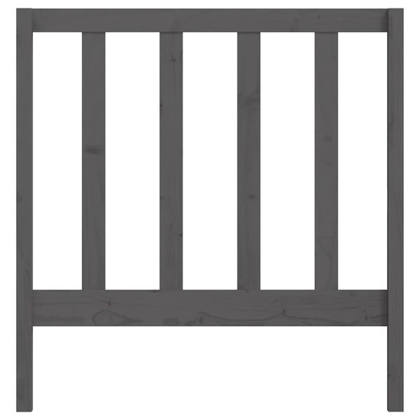 vidaXL Čelo postele siv&eacute; 96x4x100 cm mas&iacute;vna borovica