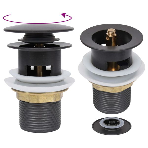 vidaXL Odtok s funkciou prepadu sivý 6,4x6,4x9,1 cm