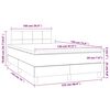 vidaXL Boxspring posteľ s matracom, tmavozelen&aacute; 120x190cm, zamat