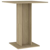 vidaXL Bistro stolík, dub sonoma 60x60x75 cm, kompozitné drevo