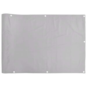 vidaXL Balk&oacute;nov&aacute; z&aacute;stena, siv&aacute; 400x120 cm, PVC