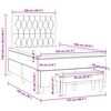 vidaXL Boxspring posteľ s matracom tmavohned&aacute; 120x190 cm l&aacute;tka