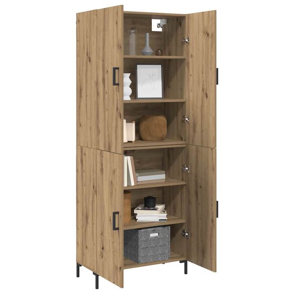 vidaXL Highboard dub artisan 69,5 x 34 x 180 cm Kompozitn&eacute; drevo