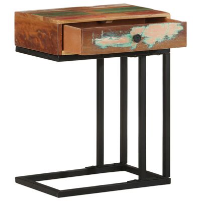 vidaXL Príručný stolík v tvare U 45x30x61 cm, recyklovaný masív