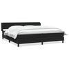 vidaXL Posteľn&yacute; r&aacute;m boxsping s matracmi čierna 200x220 cm zamat