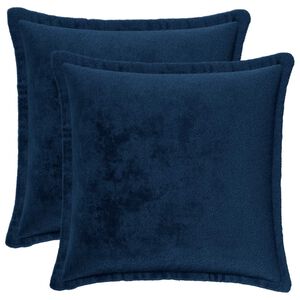 vidaXL Dekoračn&yacute; vank&uacute;&scaron; 2 ks HOUTEN N&aacute;morn&iacute;cka modr&aacute; 30 x 30 cm Flanel