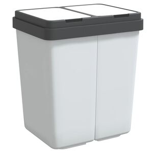 vidaXL Dvojit&yacute; k&ocirc;&scaron; biely 2x25 l