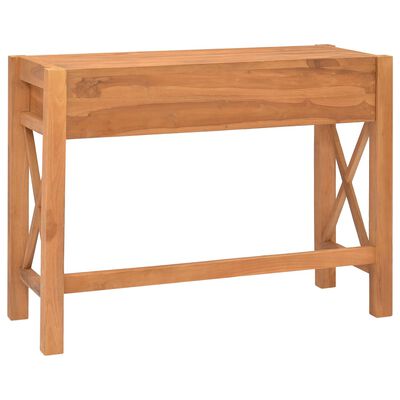 vidaXL Písací stôl s 2 zásuvkami 100x40x75 cm, tíkové drevo