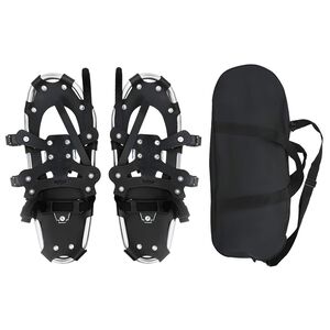 vidaXL 3 v 1 snežnice Strieborn&aacute; a čierna 53,5 x 21 cm Hlin&iacute;k a HDPE