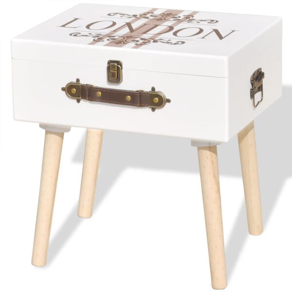 vidaXL Pr&iacute;ručn&aacute; skrinka 40x30x41,5 cm, biela