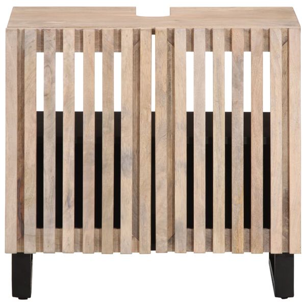 vidaXL K&uacute;peľňov&aacute; skrinka na um&yacute;vadlo 62x34x58 cm, mangov&yacute; mas&iacute;v