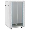 vidaXL 18U Serverov&aacute; skriňa s otočn&yacute;mi nožičkami 19" IP20 60x60x100 cm