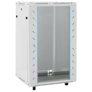 vidaXL 18U Serverov&aacute; skriňa s otočn&yacute;mi nožičkami 19" IP20 60x60x100 cm