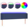 vidaXL Čelo postele s LED modr&eacute; 183x16x78/88 cm l&aacute;tka