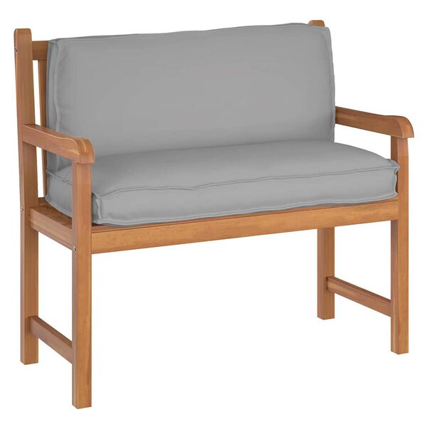 vidaXL Vankúš na paletové operadlo s vankúšom Sivá 120 x 40 x 12 cm