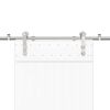 vidaXL Kovanie na posuvné dvere 200 cm, nehrdzavejúca oceľ, strieborné