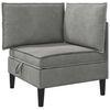 vidaXL Sofa s &uacute;ložn&yacute;m priestorom Svetlosiv&aacute; Zamat