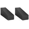 vidaXL Kryty na leh&aacute;tko 2 ks 12 očiek 205x75x40/70 cm polyetyl&eacute;n