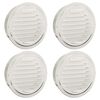 vidaXL Kryty vzduchov&yacute;ch ventil&aacute;torov 4 pcs Strieborn&aacute; 150 mm