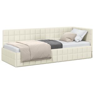 vidaXL Rohov&yacute; r&aacute;m postele Kr&eacute;mov&aacute; 80 x 200 cm Zamat