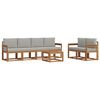 vidaXL Z&aacute;hradn&aacute; s&uacute;prava gaučov s vank&uacute;&scaron;om 7 pcs Pr&iacute;rodn&aacute; a svetlosiv&aacute;