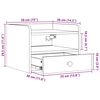 vidaXL Nočn&yacute; stol&iacute;k 2 pcs Hned&aacute; 38 x 36 x 29,5 cm Borovicov&yacute; mas&iacute;v