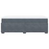 vidaXL Posteľn&yacute; r&aacute;m boxspring s matracom tmavosiv&yacute; 90x190 cm zamat