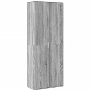 vidaXL Vysok&aacute; skrinka siv&yacute; dub sonoma 70x35x180 cm kompozitn&eacute; drevo