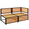 vidaXL Záhradná pohovka s vankúšmi 2-miestna masívna akácia
