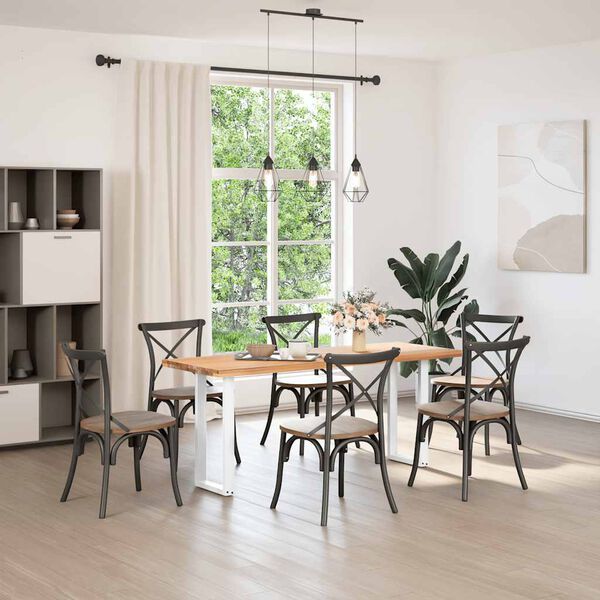 vidaXL Nohy ku konzolov&eacute;mu stolu v tvare U, 2 ks, biele, 28 x (72-73) cm, oceľov&eacute;