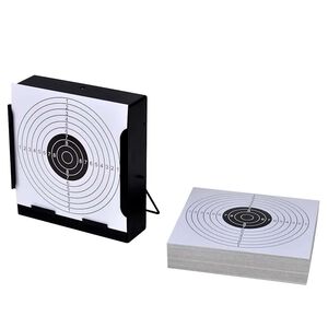 vidaXL &Scaron;tvorcov&yacute; lapač brokov so 100 papierov&yacute;mi terčami 14 cm
