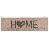 vidaXL Kuchynsk&yacute; koberec B&eacute;žov&yacute; domov 180 x 60 cm 100% polyamid