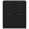vidaXL Serv&iacute;rovacia skriňa Čierny dub 60 x 30 x 70 cm Kompozitn&eacute; drevo