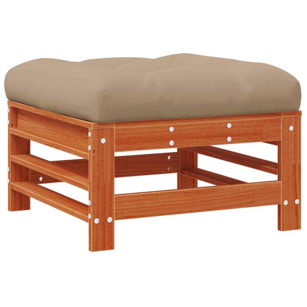 vidaXL Z&aacute;hradn&aacute; podnožka Mas&iacute;vna borovica Voskov&aacute; Hned&aacute;